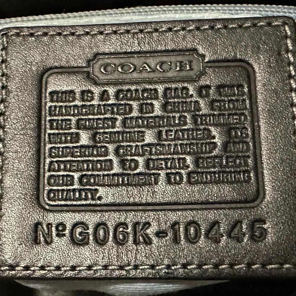 Vintage Y2K Coach 2006 Black Tote Bag shoulder bag - Picture 6 of 16